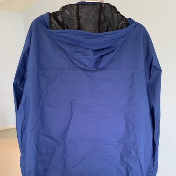 REI Gor-tex Rain Jacket with stow away hood, Mens Large, Blue - Picture 2 of 5